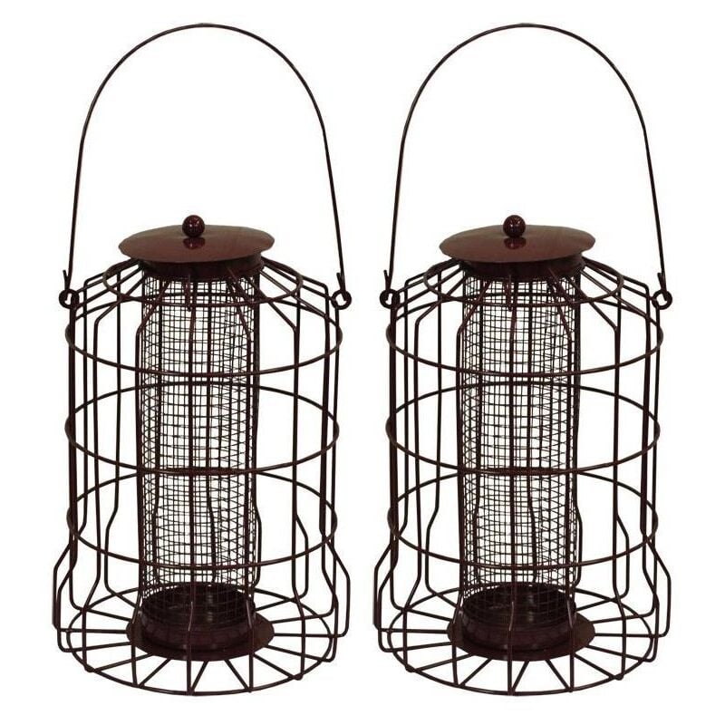 Squirrel Proof Hanging Suet Fatball Bird Feeder (Set of 2)