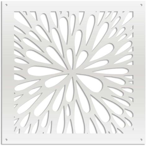 SQUIRT - Pannello in PVC traforato - Parasole - Colore: bianco - Misura: 48x48 cm