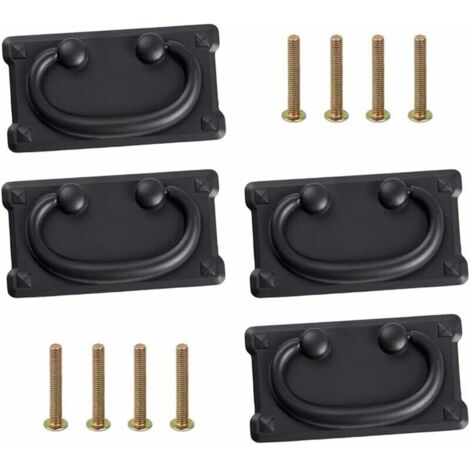 SR Boutons de tiroirs anciens Lot de 4 Boutons de tiroirs anciens Boutons de tiroirs anciens Boutons de meubles avec vis 9652mm (4 pièces)