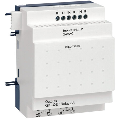 Sr3xt101b Schneider - Automate Zelio Logic - Module D'extension E/s Tor - 10 Entrées/sorties - 24vca
