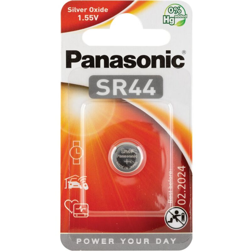 Panasonic SR44B Silver Oxide Battery (Pack-1)