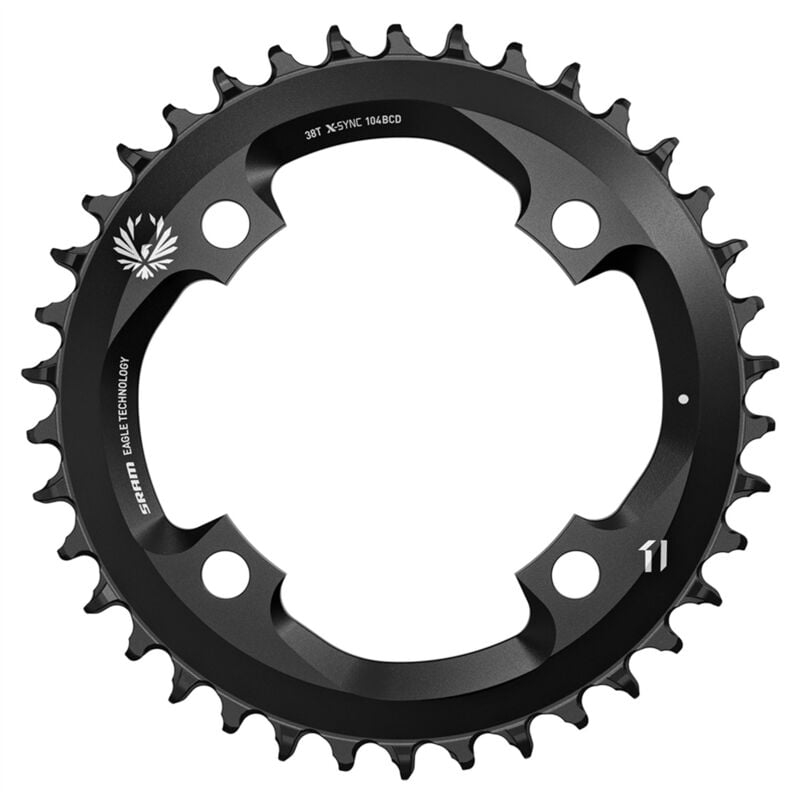 Chain ring x-sync 2 38T 104 bcd steel eagle black: black 38T - CW8045001 - Sram