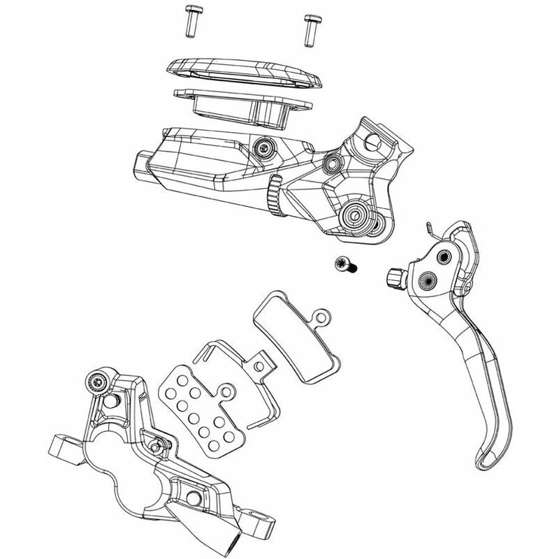 Sram - standard mineral oil bleed kit (includes 2 SYRINGES/2 M4 fittings - bleed block - torx tool - crowfoot - maxima mineral oil) - DB8: