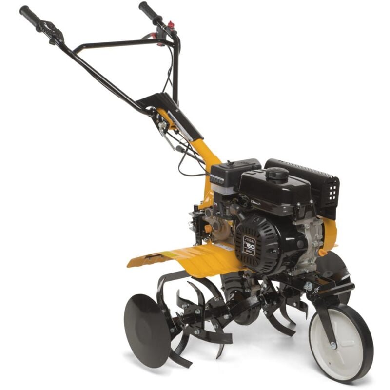 Fraise avec moteur à essence de 182 cc, largeur de 85 cm, profondeur de 15 cm, 6 rotors métalliques et roue avant - Stiga