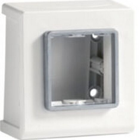 SRCN 2 AP W Scatola Porta Apparecchi Pepita per canale cornice TCN, Bianco