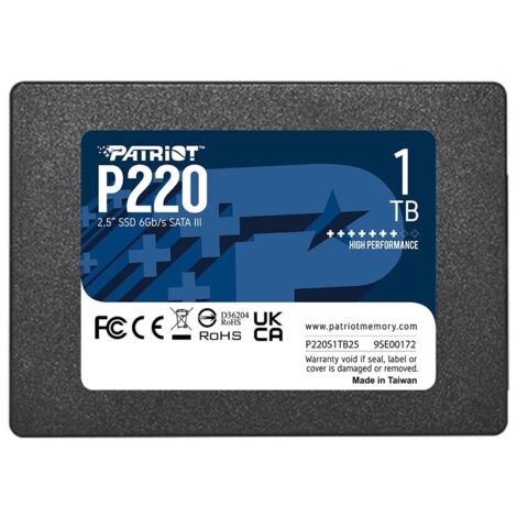 SSD PATRIOT P220 1TB SATA 2.5
