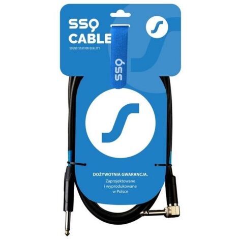 Ssq jmpjmk1 ss-1439 cavo jack mono - jack mono (angolo di 90 gradi) 1 m nero