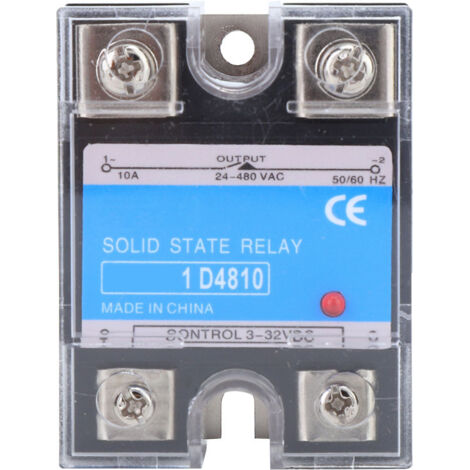 SSR-Halbleiterrelais, 3-32 VDC-Steuerung, 24-480 VAC-Ausgang, für industrielle Anwendungen (BERM-1D 4810)