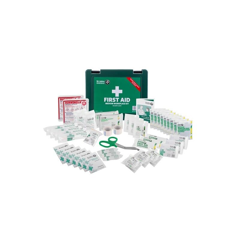 St John Ambulance - BS 8599-1:2019 Compliant Medium Workplace First Aid Kit