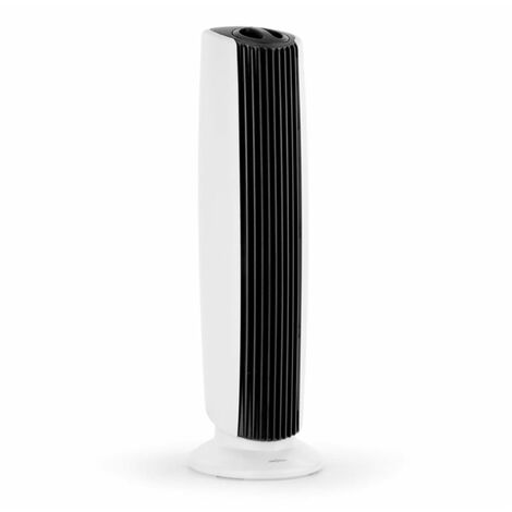 St. Oberholz XL Purificateur d'air ioniseur ventilateur noir & blanc Capacité de débit : 7,25 m/h (4.25 CFM) Dimension de pièce adaptée : jusqu'à 10 m² Niveau sonore (avec / sans ventilateur) : 40