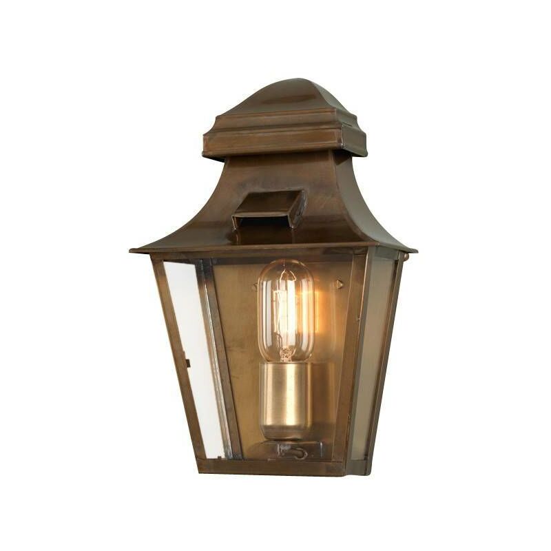 Elstead Lighting - Elstead - 1 Light Outdoor Wall Lantern Light Solid Brass IP44, E27