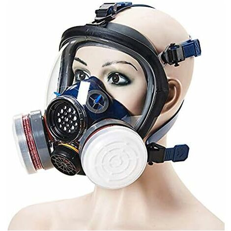 St-s1003 Full Face Peinture respiratoire gaz Chimique à la poussière Masque de pesticides , Double Filtre à air, Protection des Yeux, Protection respiratoire , Bio Vapor respiratoire LITZEE