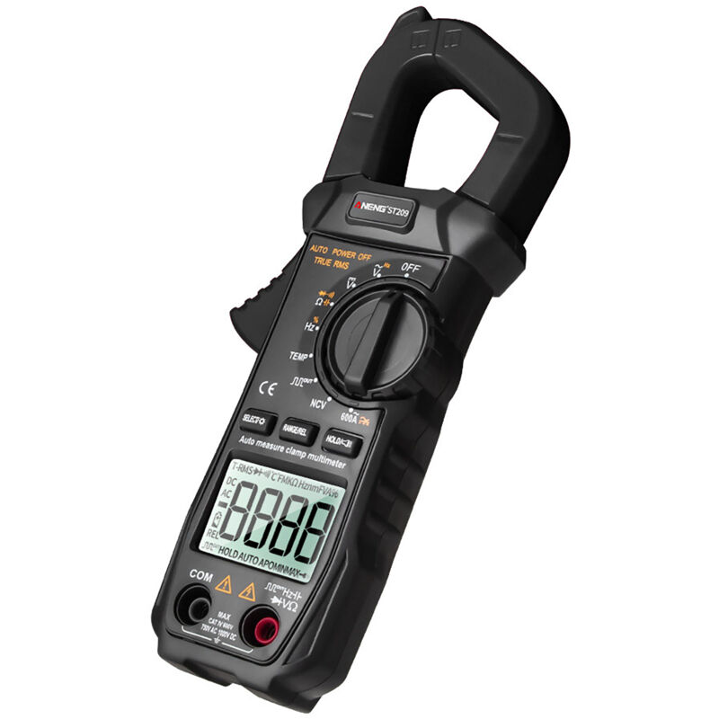 Lifcausal - ST209 Multimètre numérique Pince ampèremétrique 6000 points True rms Amp dc/ac Pince ampèremétrique Testeur de courant Voltmètre Plage