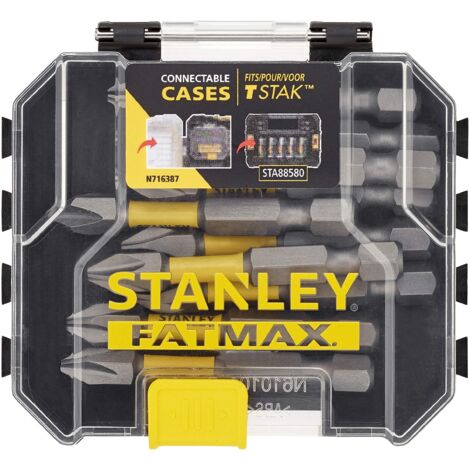 STA88573-XJ - Set di inserti per avvitatura a impulsi da 50 mm Ph2 sfusi STANLEY FATMAX da 10 pezzi