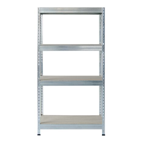 Stabil kit e'tage're quatre e'tage'res 100x40x176h cm en tole galvanise'e e'tage'res avec tiges casse'es capacite' max 700 kg