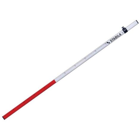 Stabila 07468 NL Telescopic Levelling Rod 2.4m STB07468