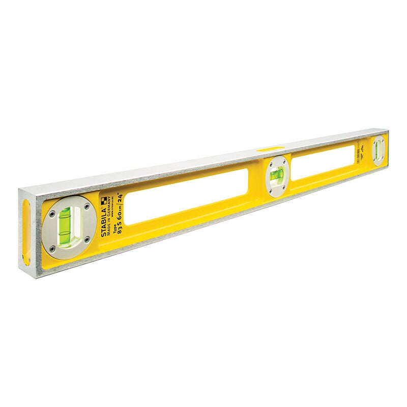 83S/24' 3-Vial Yellow Die-Cast Level - Stabila