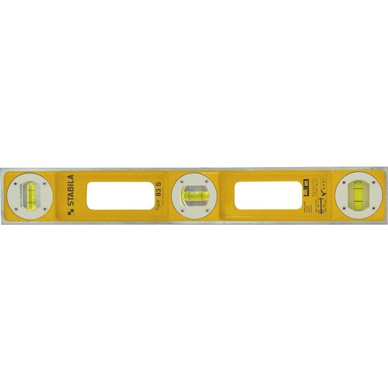 83S/24' 3-Vial Yellow Die-Cast Level - Stabila