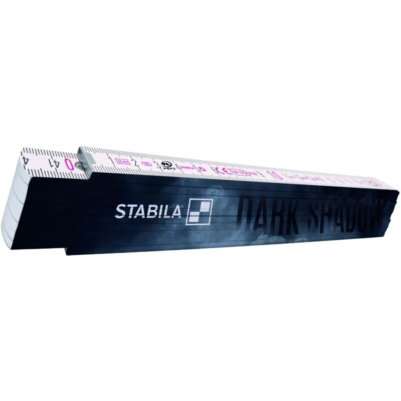 Stabila 1407 Dark Shadow Wooden Folding Rule 2m/6ft