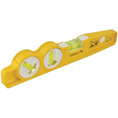 Stabila 16672 81 SV REM W45 Rare Earth Magnetic Torpedo Level 25cm Fixed STB81SVW45