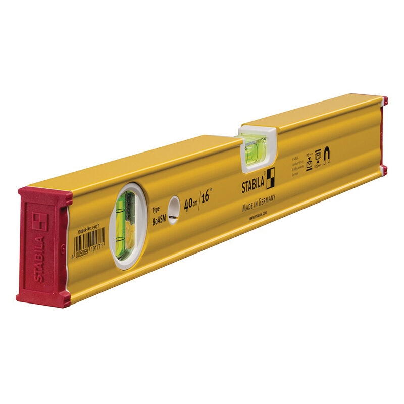Stabila 19177 80 ASM Magnetic Spirit Level 2 Vial 19177 40cm STB80ASM40