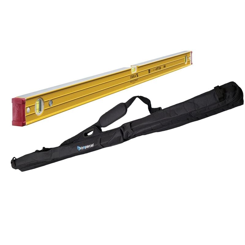 96-2 4ft Spirit Level 120cm 3 Vial + Padded Level Bag 15229 STB962120 - Stabila