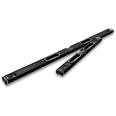 STABILA MESSGERÄTE Stabila Dark Shadow 2 Piece Type 196-2 Spirit Level Set 610mm & 1220mm