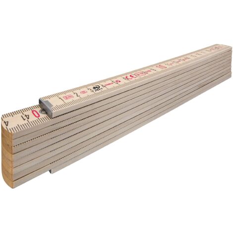 Stabila Doppiometro pieghevole in legno serie 400,Type 407 N, 2 m