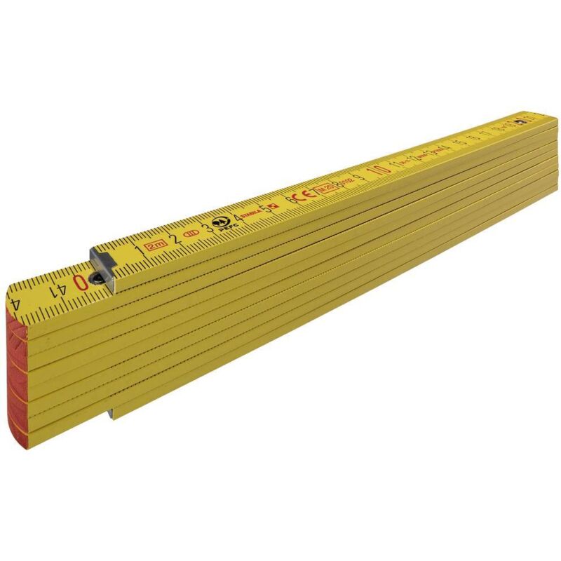 Doppiometro pieghevole in legno serie 700,Type 707, 2 m - Stabila