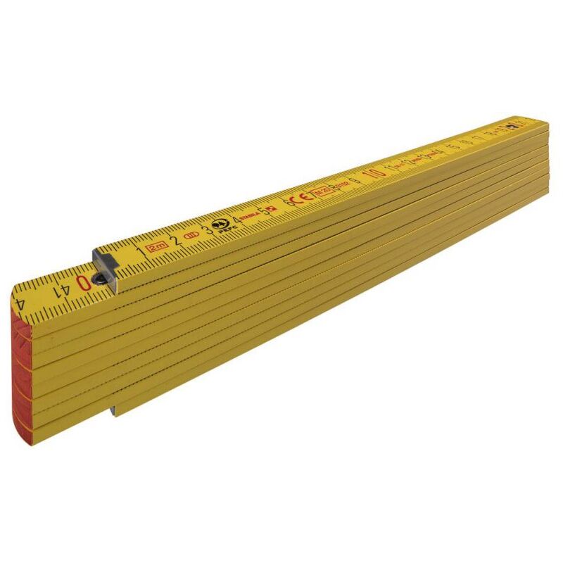 Doppiometro pieghevole in legno serie 700,Type 707, 2 m - Stabila