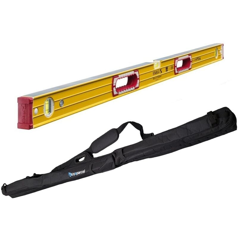 Stabila - Double Plumb Ribbed Spirit Level 120cm 1200mm 48 Type 196-2 + Level Bag