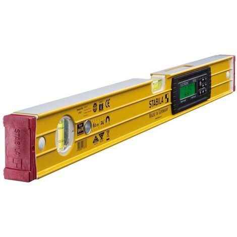 Stabila Elektronik-Wasserwaage TECH 196 Electronic IP 65, Magnetisch, mit Tasche, Ausführung: 61 cm Magnetisch+Tasche