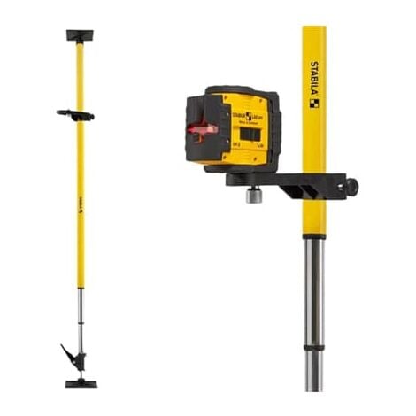 Stabila Laser-Teleskopstütze LT 30, 20 – 365 cm Stativ Klemmstütze Klemmstativ