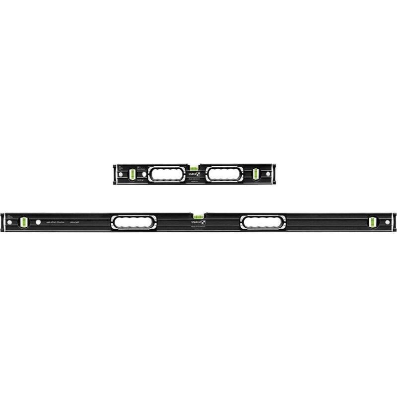 Stabila Dark Shadow 2 Piece Type 196-2 Spirit Level Set 40cm & 183cm