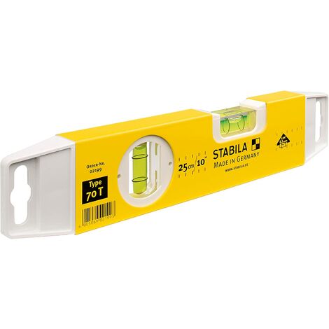 STABILA - LIVELLA IN MATERIALE SINTETICO TORPEDO MOD.70 T- cm.25 FER 416504