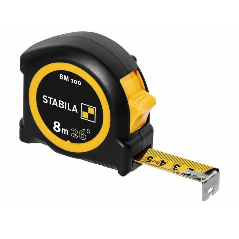 Stabila Mètre-ruban de poche BM 100, graduation cm/pouces