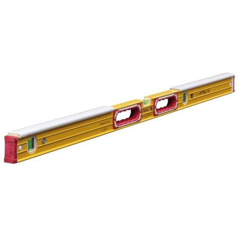 Stabila – Niveau à bulle 122 cm – Aluminium léger – Précision ± 0,5 mm/m – Protection contre les chocs – 16406
