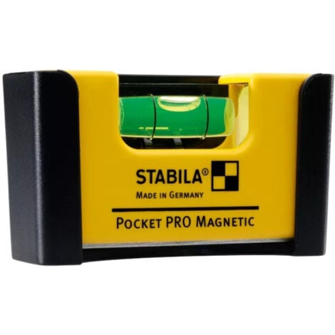 STABILA MESSGERÄTE STABILA Niveau à bulle Pocket PRO Magnetic, 7 cm + clip - 17953