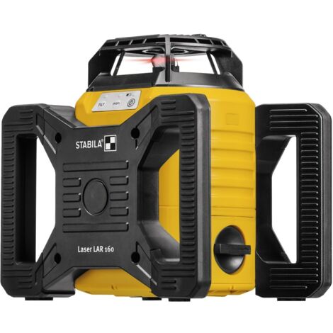 Stabila – Laser rotatif LAR 160 – Classe 2 – Précision ± 0,10 mm/m – Plage d'autonivellement ± 5° – Zone de travail jusqu'à 600 m – 19241
