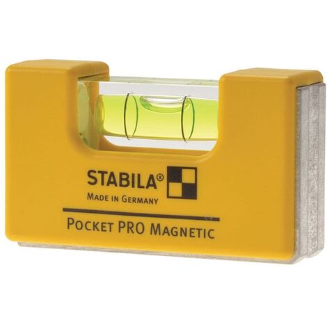 STABILA MESSGERÄTE Stabila Pro Magnetic Pocket Level 179531 Vial Made in Germany STBPKTPRO