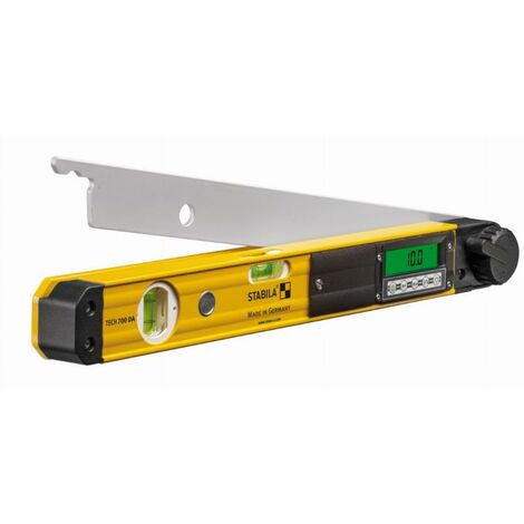 Stabila – Niveau à bulle électronique 45 cm – Précision ± 0.1° – Plage de mesure 0-270° – Indice de protection IP54 – Autonomie 120 h