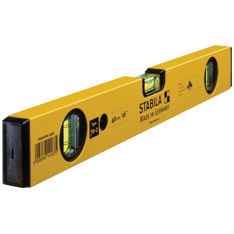 Stabila - 70-2 600mm 60cm 24 Inch Spirit Level Double Plumb STB70224 Smooth Face