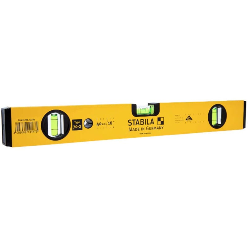 Stabila - 70-2-40 Double Plumb Spirit Level 3 Vial 40cm STB70216