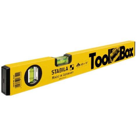Stabila Toolbox 16320 Niveau à bulle en alliage léger 43 cm 0.5 mm/m A224571