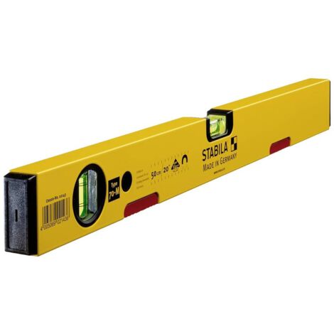 Niveau à bulle STABILA Type 70 M -  50cm  - Aimant aux terres rares - 2143 - Plusieurs références disponibles