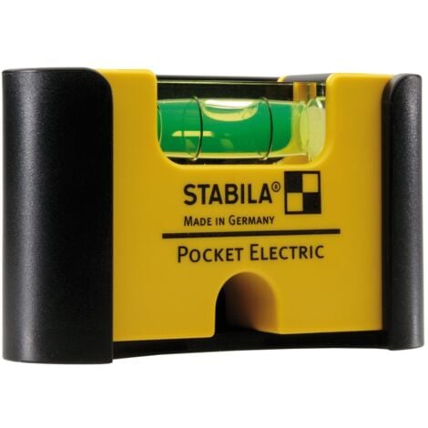 STABILA MESSGERÄTE Stabila Wasserwaage Pocket Electric, 7 cm, mit Gürtel-Clip