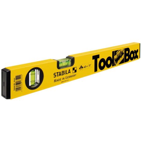 Stabila Wasserwaage Toolbox, 43 cm, Aluminium