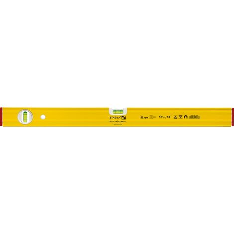 STABILA MESSGERÄTE Stabila Wasserwaage Type 80 ASM Aluminium Richtwaage Messwerkzeug 30 - 200 cm, Ausführung: Type 80 ASM, 100 cm