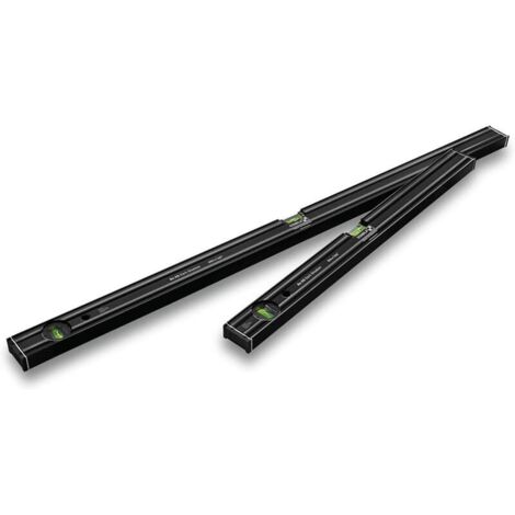 Stabila Wasserwaagen-Set 80 AS Dark Shadow, 2-teilig: 60 cm, 100 cm