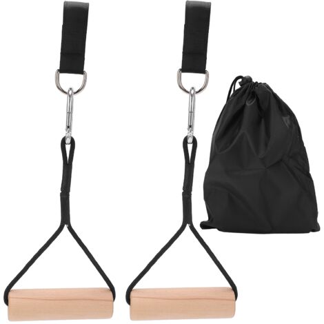 Stabile Klimmzuggriffe aus Holz für Gewichtheben, Muskelaufbau und Heimfitnessübungen.